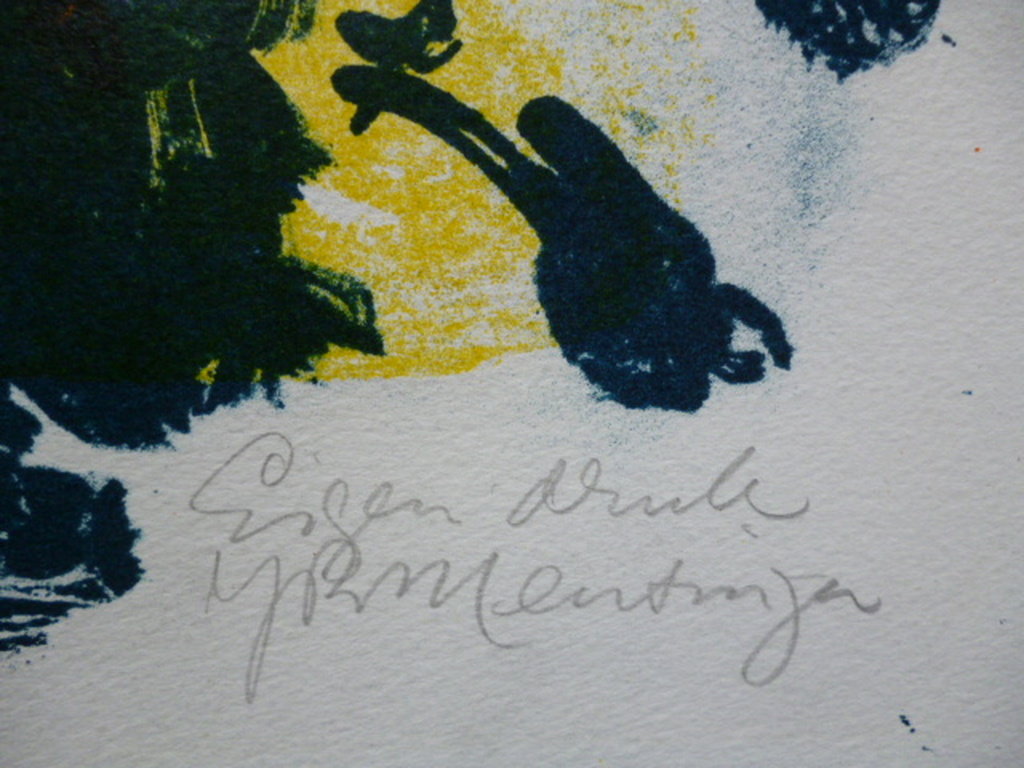 J.R. (Jan) Mensinga - kleurenlitho - Romeinse strijdwagen met paarden kopen? Bied vanaf 50!