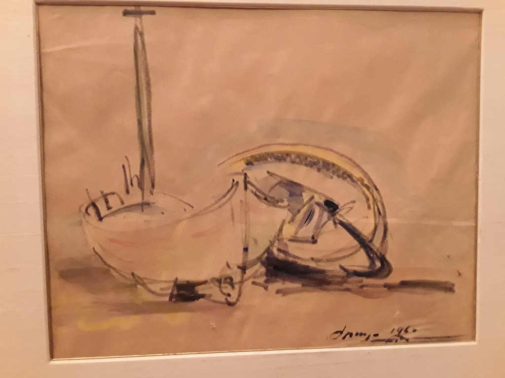 Wim Bosma tekening/aquarel. kopen? Bied vanaf 20!