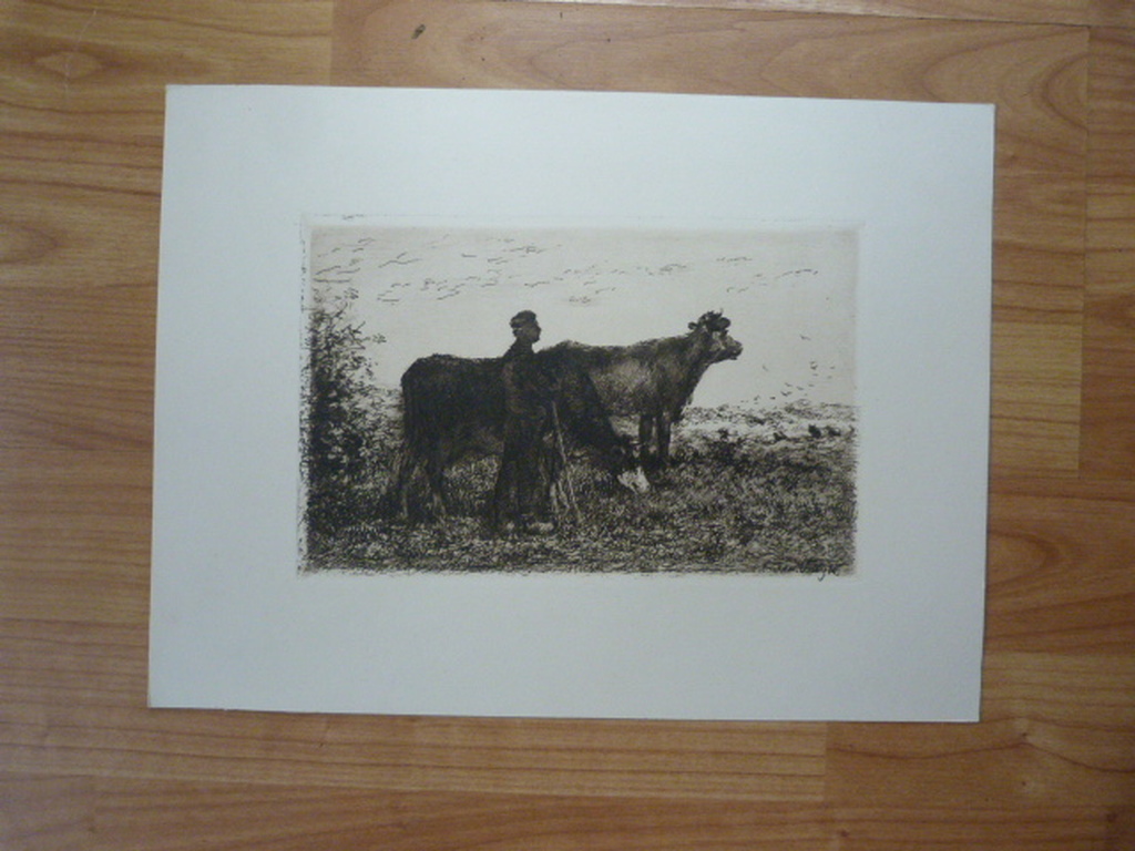 Jan Vrolijk  (  1846 - 1894  )  -  twee etsen. kopen? Bied vanaf 1!