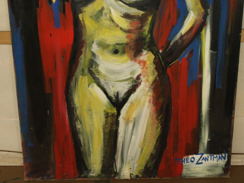 Theo Zantman : Acrylverf op doek – Penney de Jager? – 180 x 100 cm - 1999 kopen? Bied vanaf 325!