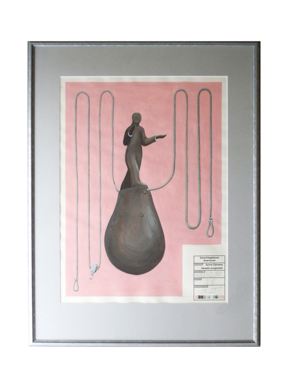 Sylvie Zijlmans & Hewald Jongenelis, Studie voor sculptuur in Rechtsgebouw, 1995 kopen? Bied vanaf 175!