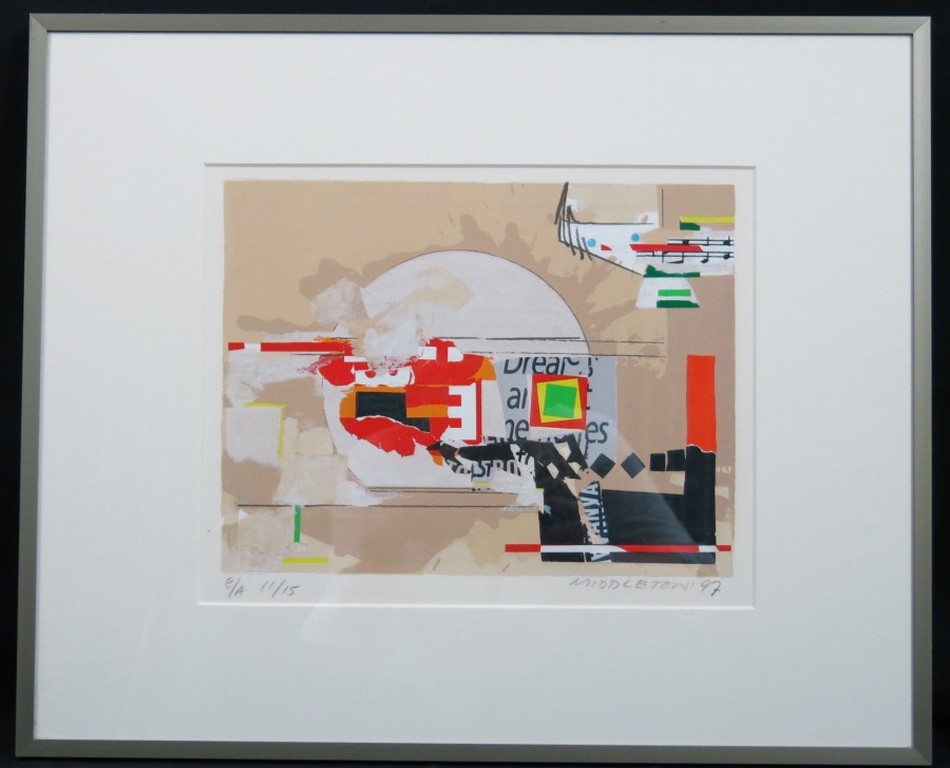 Sam Middleton: Zeefdruk, Zonder titel - Ingelijst kopen? Bied vanaf 50!