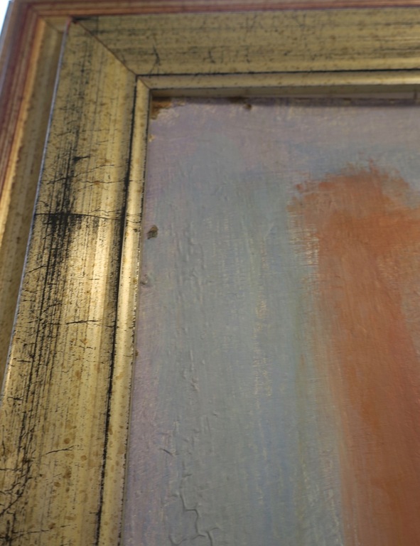 Annette Wessels: Acryl op board, Kasteel - Ingelijst (Zeer groot) kopen? Bied vanaf 100!