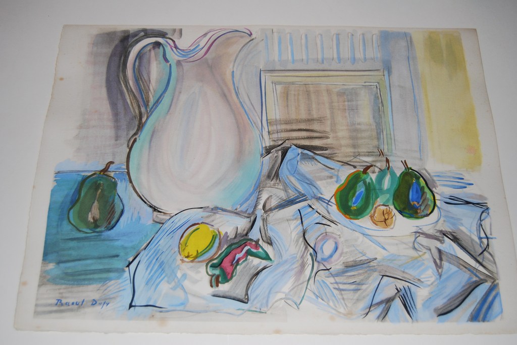 Raoul Dufy, litho, stilleven met kan en fruit, 1952, 1/305 kopen? Bied vanaf 60!