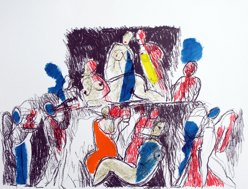 JAN PETER van OPHEUSDEN - modern werk in gemengde techniek (GESIGNEERD) kopen? Bied vanaf 150!