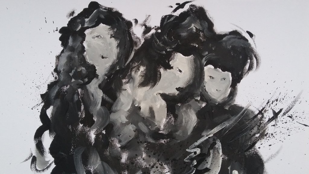 Anton Heyboer - drie vrouwen - acryl op canvas kopen? Bied vanaf 150!