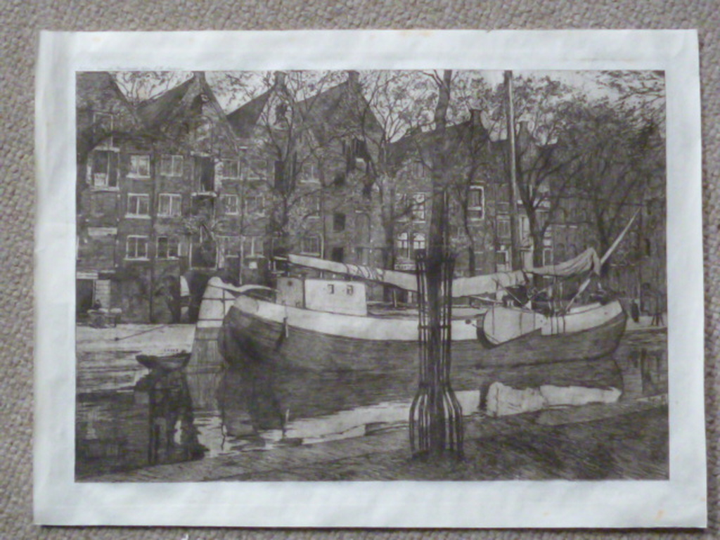 Pol Dom - ets - Schuit in Amsterdamse gracht kopen? Bied vanaf 40!