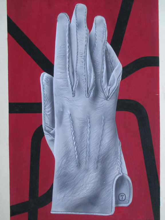 LAATSTE KEER LAGERE PRIJS Doeve, gouache, ontwerp voor boek  verkocht voor € 75!