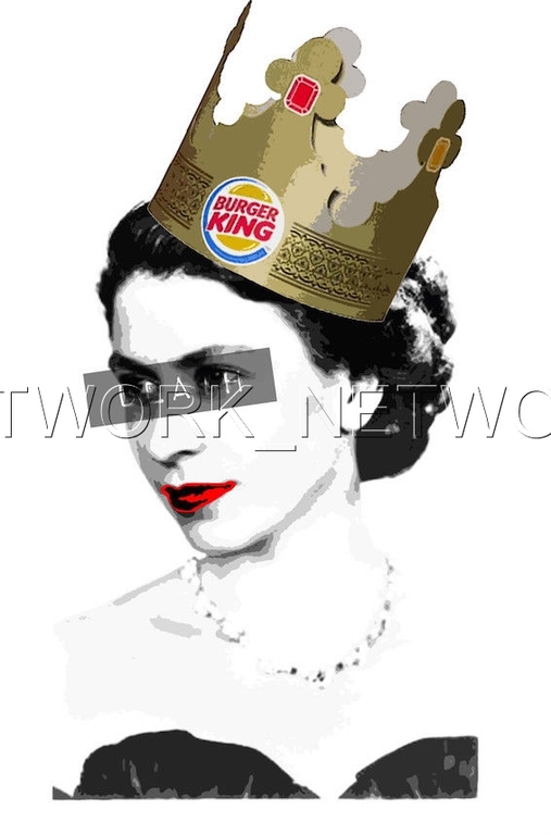 Large Print Painting "Queen Burger" Signed Numbered A/P or 1 to 100 with COA kopen? Bied vanaf 1!