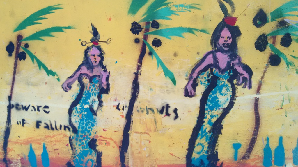 Espen Greger Hagen, beware of falling coconuts, 155 x 65 cm TOPWERK kopen? Bied vanaf 375!