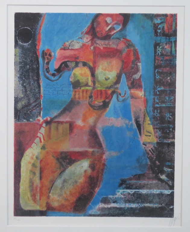 Astrid Engels: Litho, Danseres - Ingelijst kopen? Bied vanaf 80!