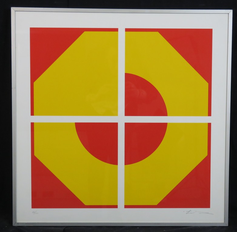 Cyril Lixenberg: Zeefdruk, Z.T. - Ingelijst kopen? Bied vanaf 1!