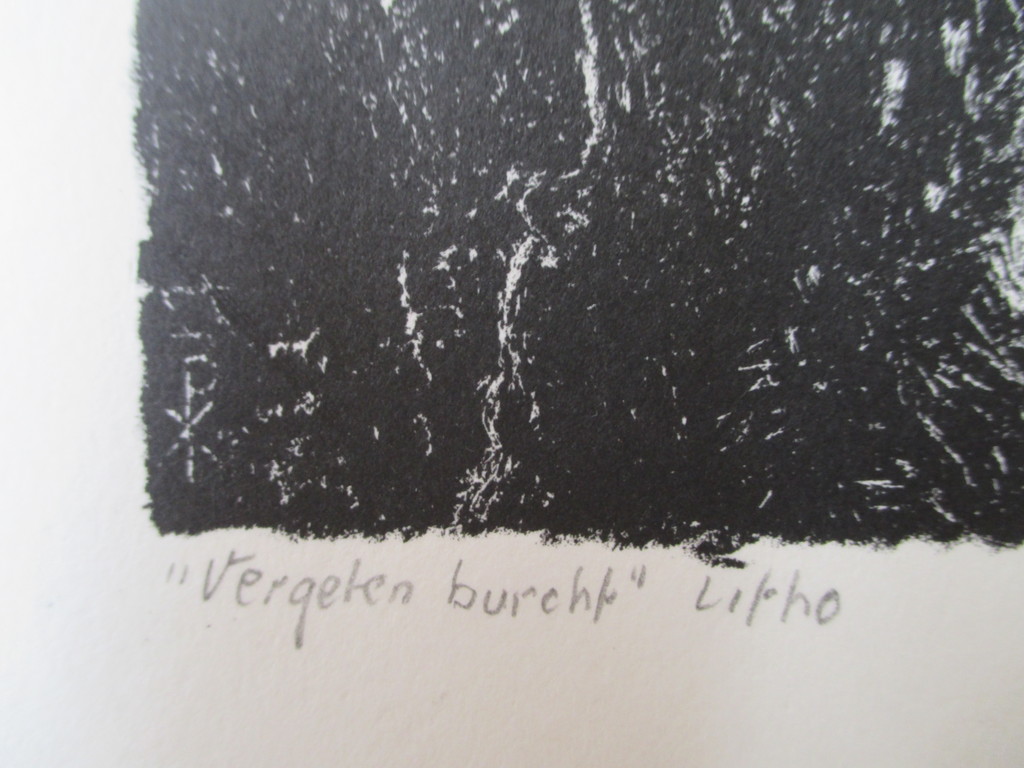 Onbekend, litho "Vergeten burcht" kopen? Bied vanaf 10!