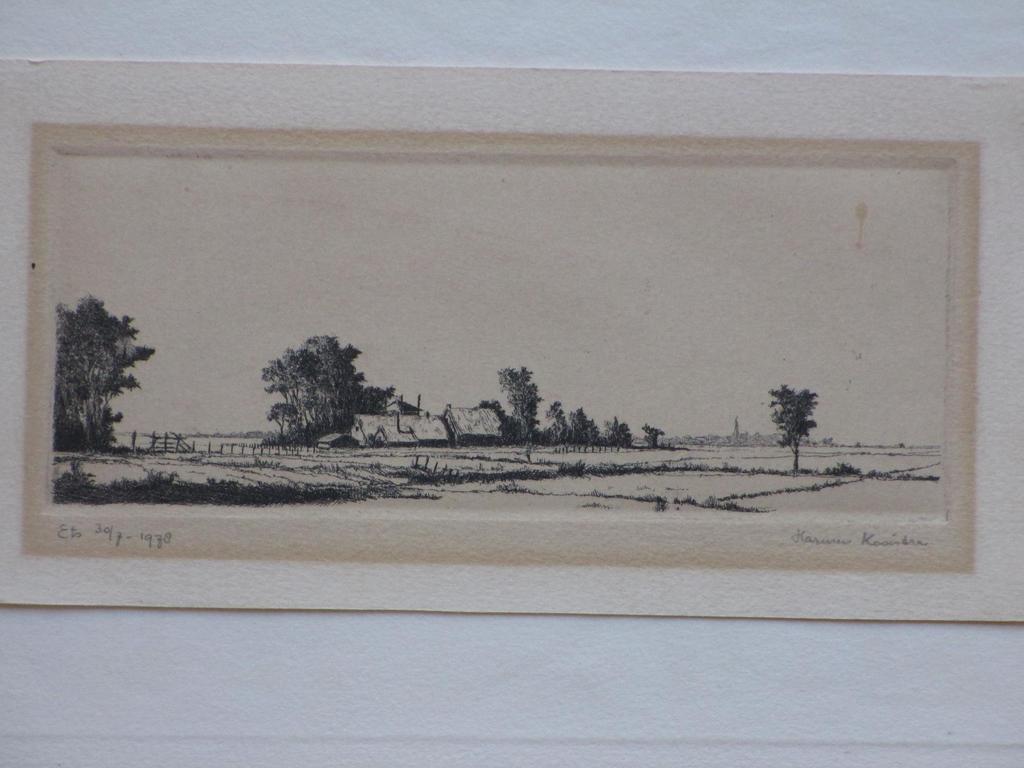 Harmen Kooistra, Hollands landschap, Ets kopen? Bied vanaf 1!