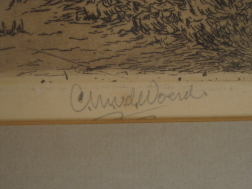 Knappe gesigd. Ets "boerderij Lichtenvoorde Achterhoek" Cor v Woerd 1901-1994 kopen? Bied vanaf 1!