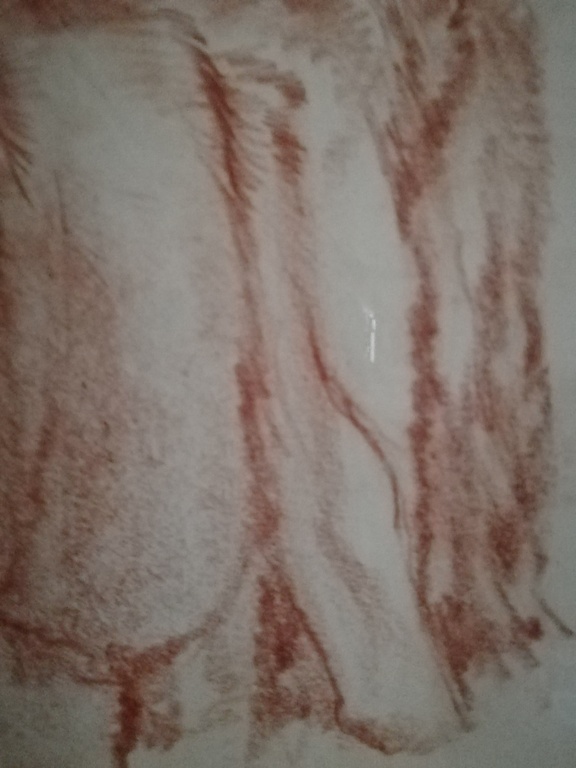 prachtig naakt portret - Sanguine techniek - gesigneerd maar onleesbaar kopen? Bied vanaf 5!