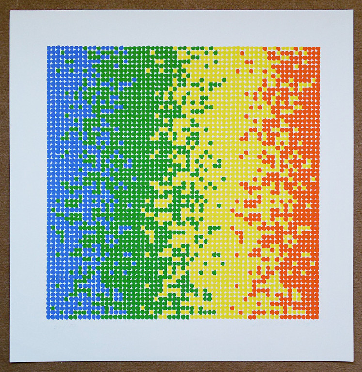 David Roth - Abtracte voorstelling, zeefdruk kopen? Bied vanaf 215!