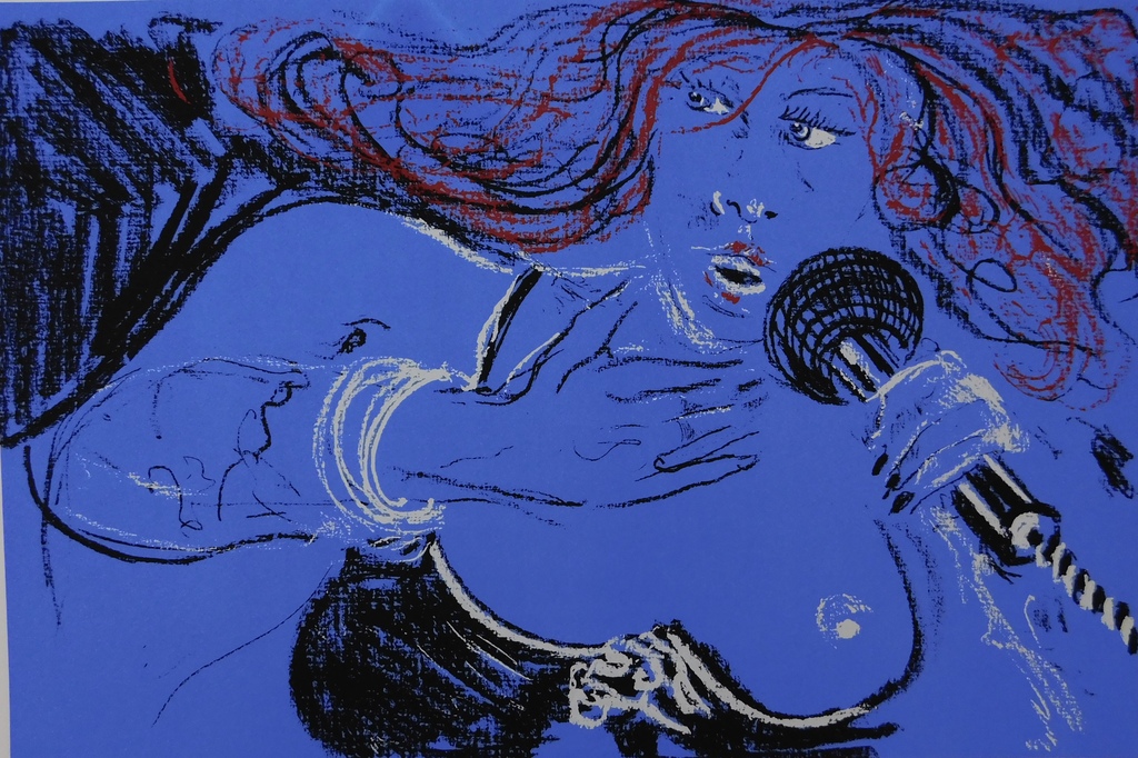 Dees de Bruyne - Kleurenlitho - Femme aux cheveux rouge kopen? Bied vanaf 95!