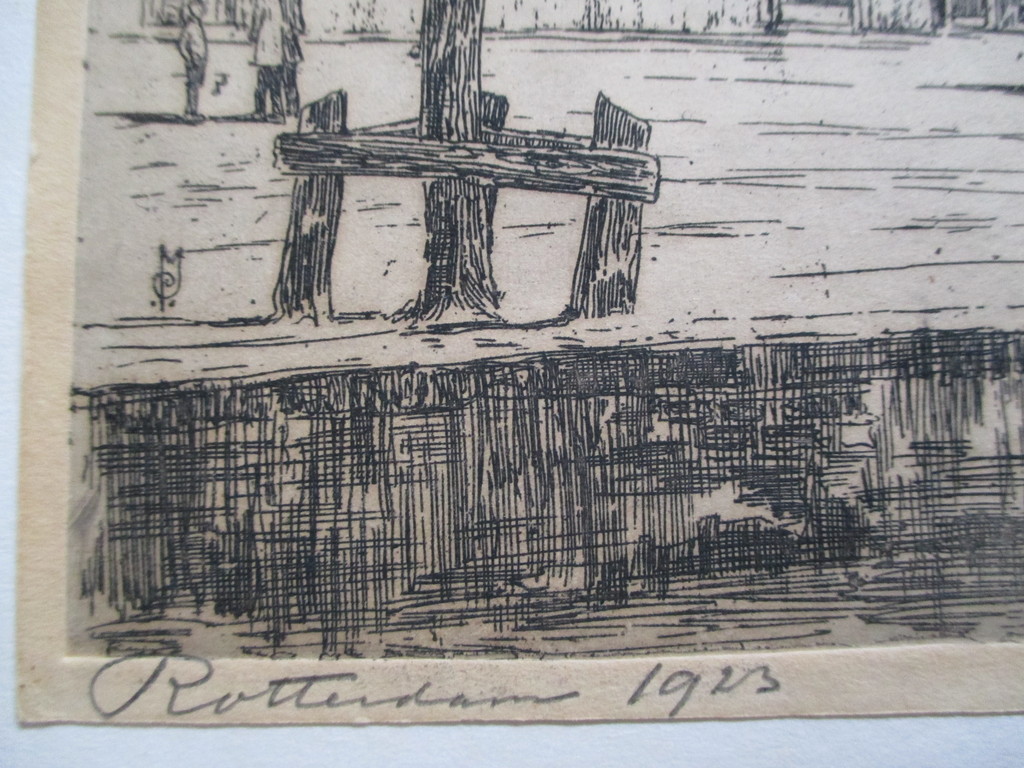 Marius Janssen, ets Rotterdam 1923 kopen? Bied vanaf 20!