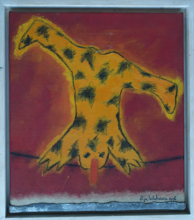 Ilja Walraven : Acrylverf en zink , koorddanser 2 â�� gesigneerd & ingelijst â��1996 kopen? Bied vanaf 125!