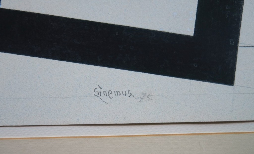 Wim Sinemus: Gouache, Compositie met vierkanten kopen? Bied vanaf 550!