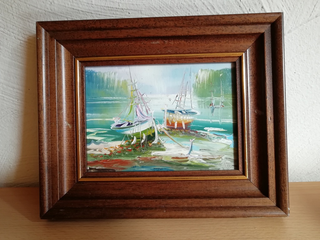 onbekend kunstenaar - marine - olieverf op paneel  kopen? Bied vanaf 1!