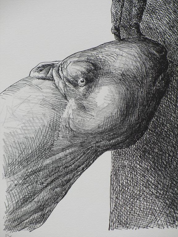 Roland Topor, Aide, Surrealistische litho kopen? Bied vanaf 55!