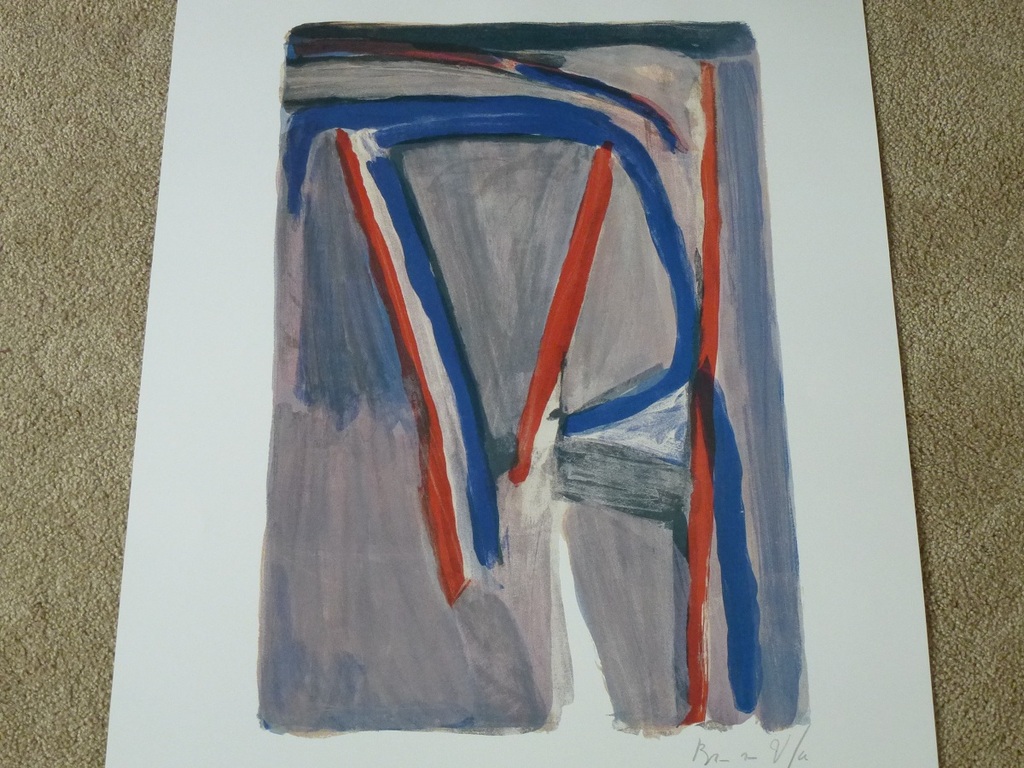 Bram van Velde, grote tentoonstellingslitho, 1987 verkocht voor € 35!