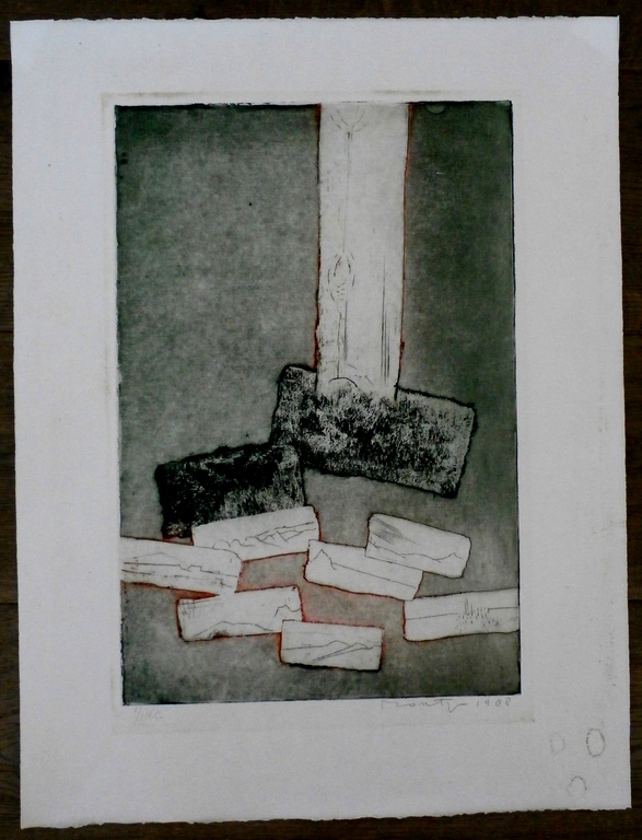 Jan Montyn - ets: Hollands landschap: Herfst - 1988 kopen? Bied vanaf 125!