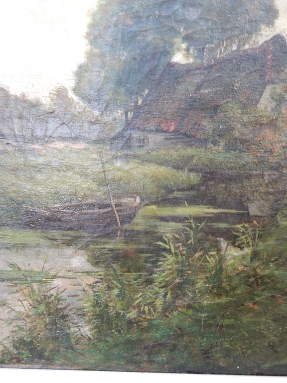 Johannes Martinus Bach,pastorale, olieverf op doek, schaapherder met kudde kopen? Bied vanaf 175!