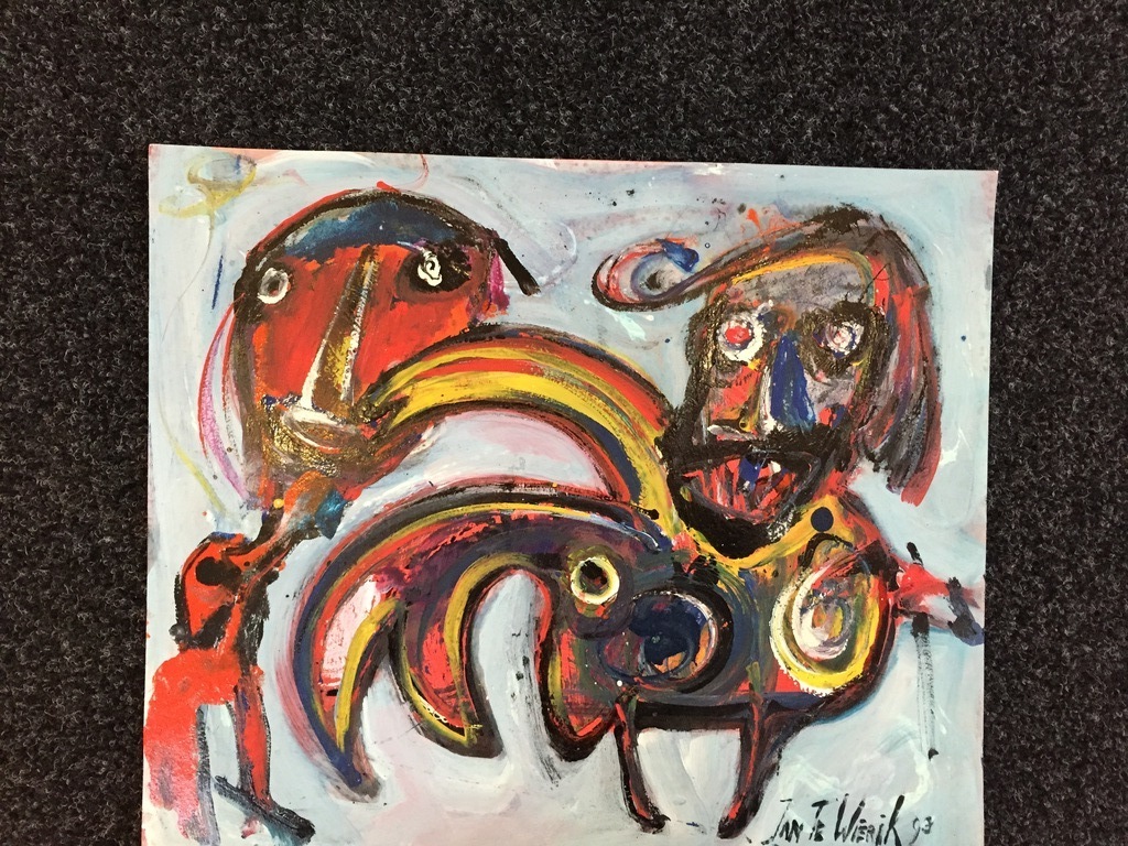 Jan te Wierik origineel werk Gemengde technieken kopen? Bied vanaf 1!