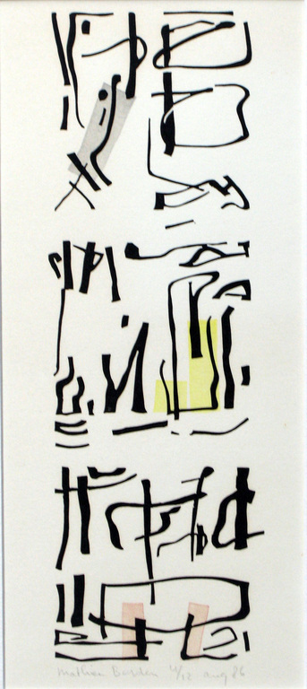 MATHIEU BERDEN - modern werk uit oplage van 12. (litho uit 1986) kopen? Bied vanaf 1!