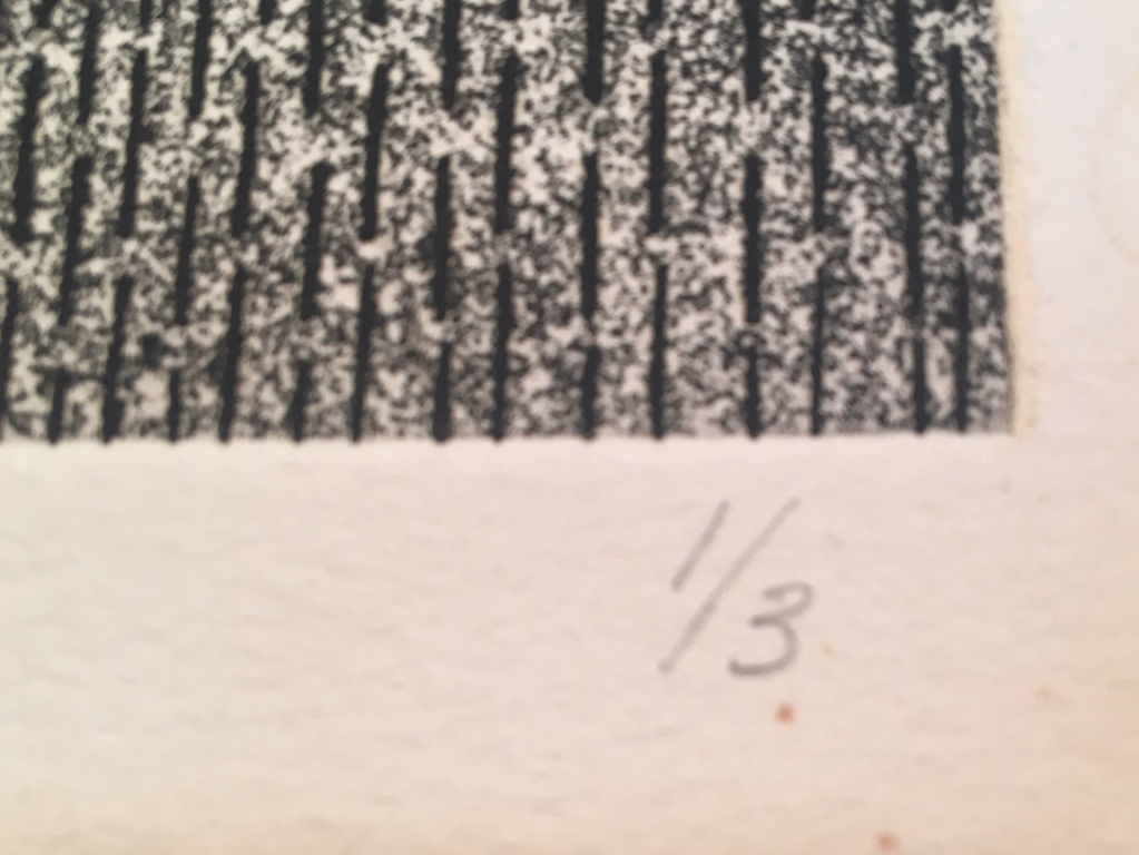Erik Pape, Parijs, 1972, ets 1/3 kopen? Bied vanaf 75!
