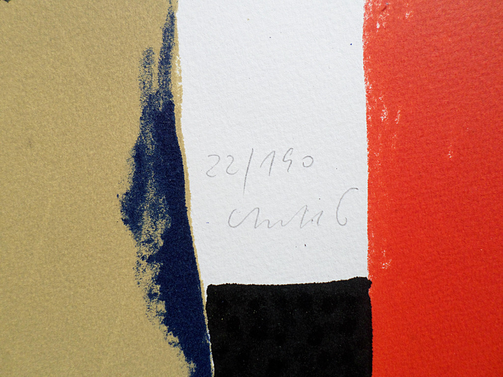 Horst Antes - Abstract figuur, litho kopen? Bied vanaf 150!