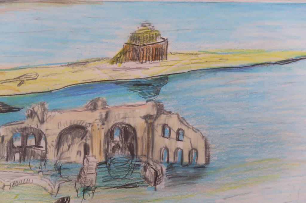 Paul Klemann: Potlood- en Krijttekening, Honderden aangespoelde... - Ingelijst kopen? Bied vanaf 300!