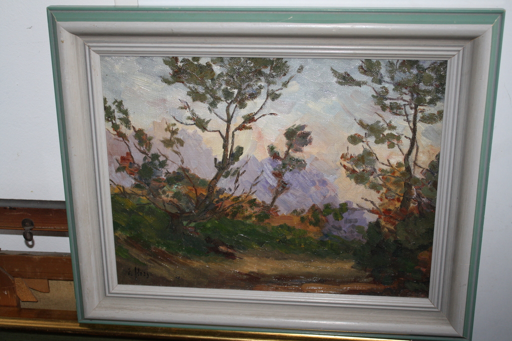 Frans Hoos - kleurig duinlandschap bij DEN HAAG verkocht voor € 50!