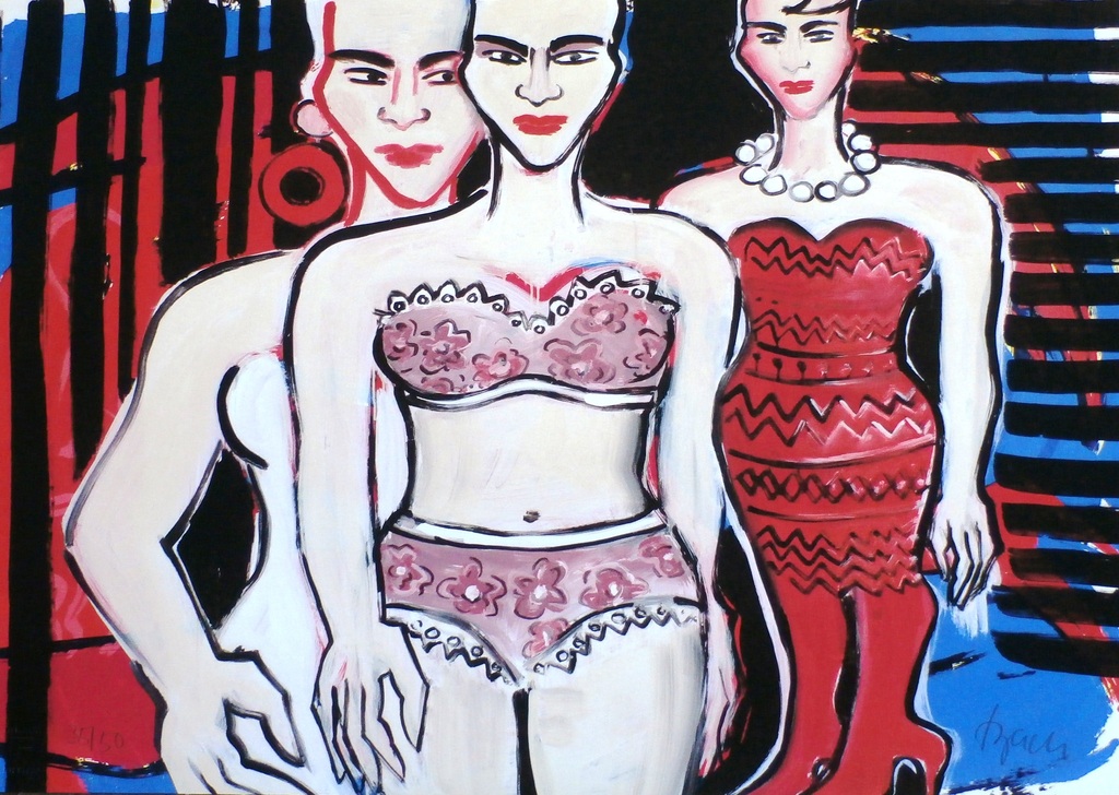 Elvira Bach, giclee: Uittrekken, handgesigneerd en genummerd verkocht voor € 225!