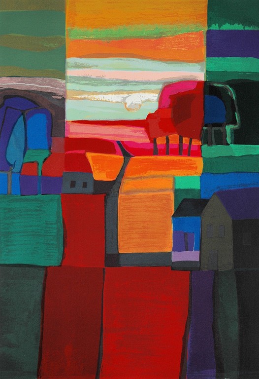 Ton Schulten - Herfst 1 - Gesigneerde zeefdruk - 1998 verkocht voor € 200!