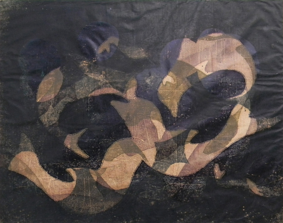 KIEN HERTOGHS - monotype op rijstpapier 1977, titel: WATER kopen? Bied vanaf 11!