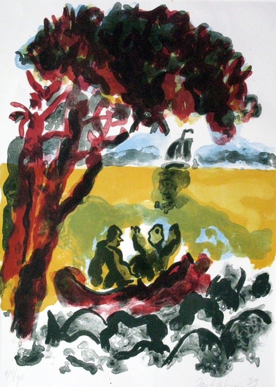 JAN SIERHUIS (1928 Amsterdam) - litho nr. 84 uit 90 - gesigneerd. kopen? Bied vanaf 80!