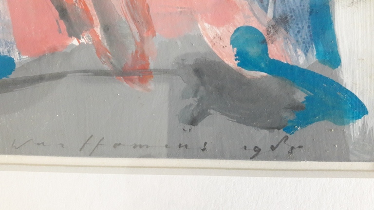 P Warffemius , zonder titel, gesigneerd ,Origineel acryl  kopen? Bied vanaf 50!