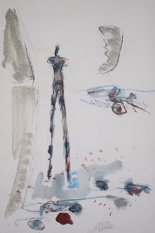 Ad Arma: Gemengde techniek, Zonder titel verkocht voor € 60!