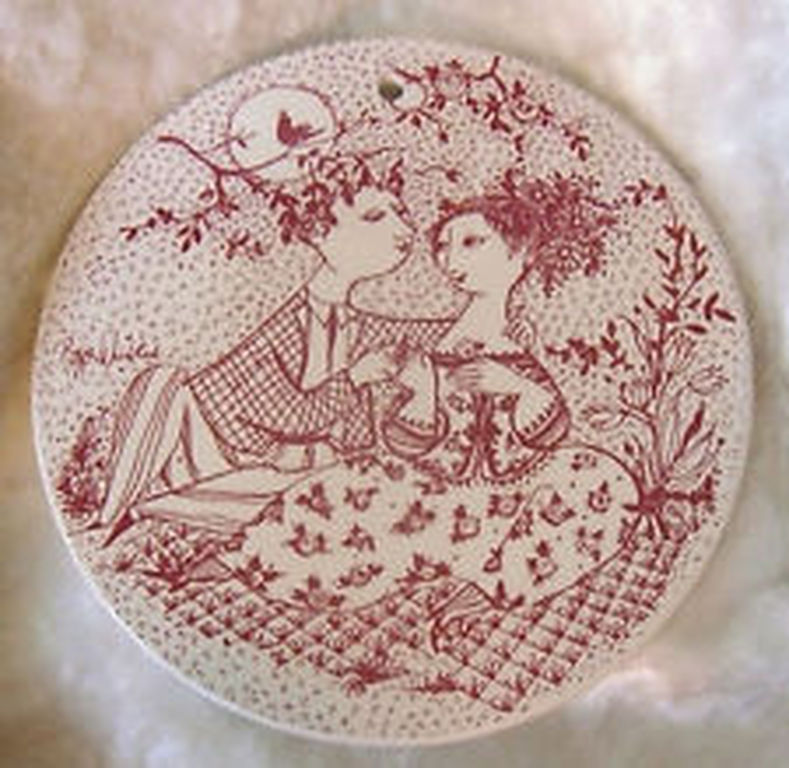 Bjorn Wiinblad NYMOLLE DENMARK wandtegel Mei kopen? Bied vanaf 5!