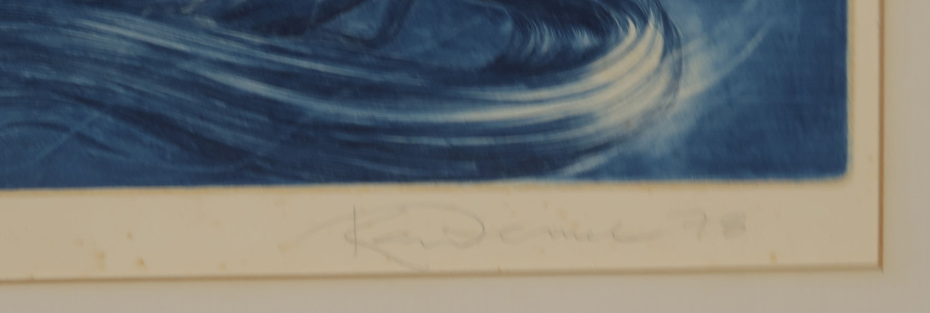 Onbekend gesigneerd: Gravure, Z.T. kopen? Bied vanaf 1!