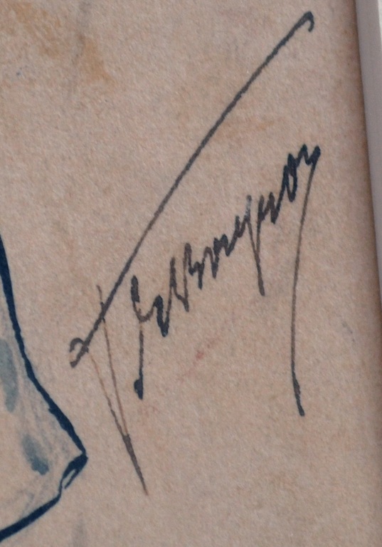 Art Nouveau - Jugendstil - oude Aquarel tekening - gesigneerd  kopen? Bied vanaf 195!