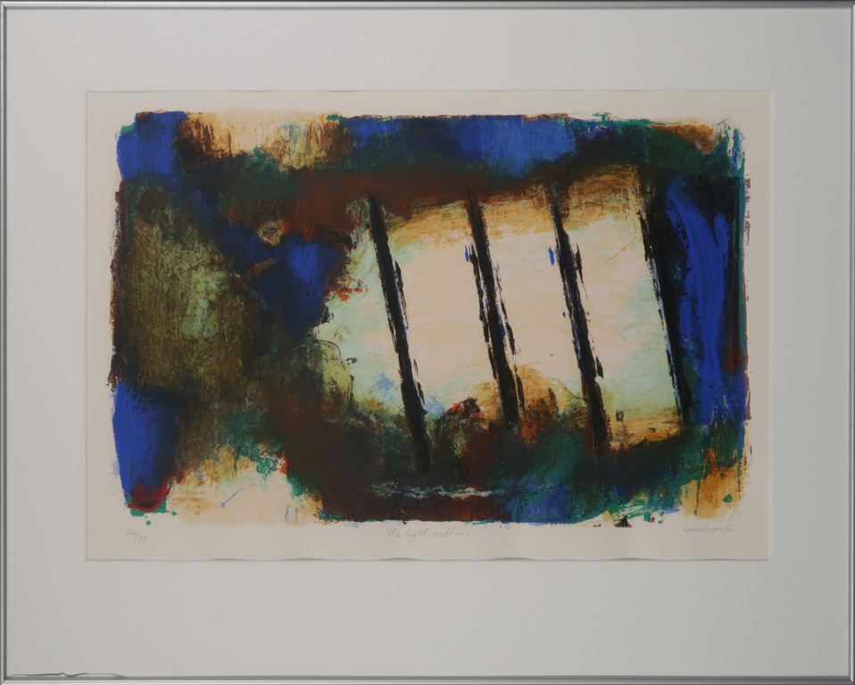 Hans Vanhorck: Zeefdruk, The light within - Ingelijst verkocht voor € 35!