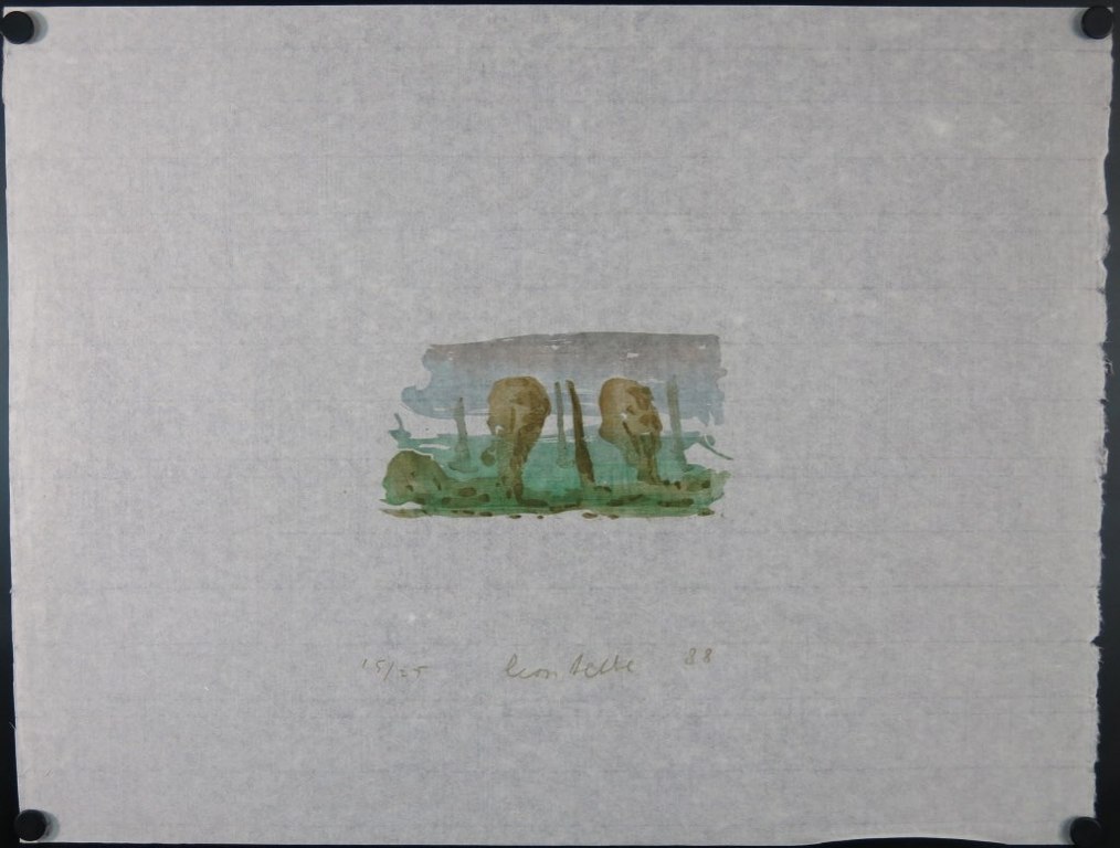 Leon Tebbe: Houtsnede, Landschap kopen? Bied vanaf 1!