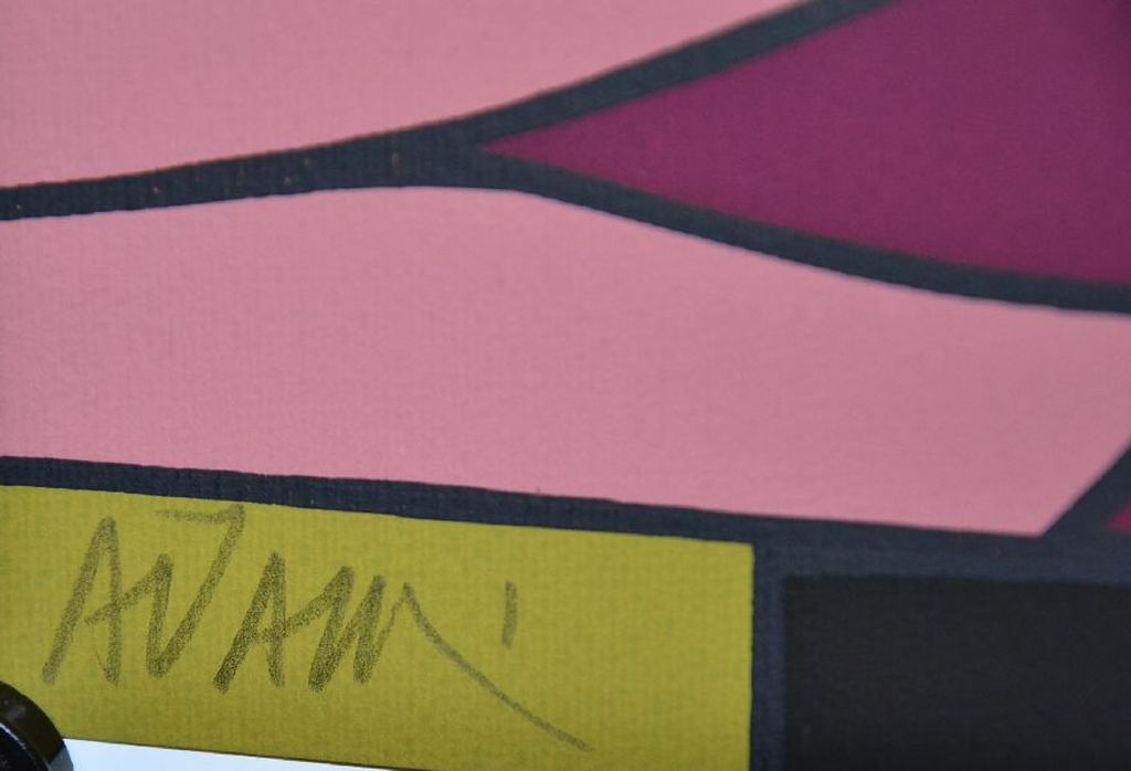 Valerio Adami: Litho. Kussend paar. Gesigneerd kopen? Bied vanaf 100!