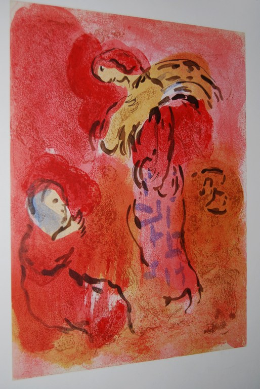Marc Chagall, Ruth, de Arenleester, litho Verve 37-38, 1960 verkocht voor € 100!