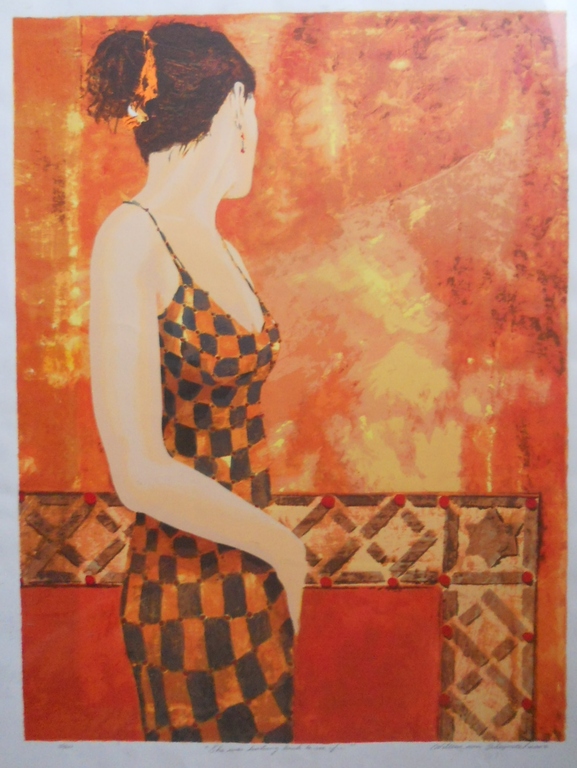 She was looking back to see.... verkocht voor € 150!